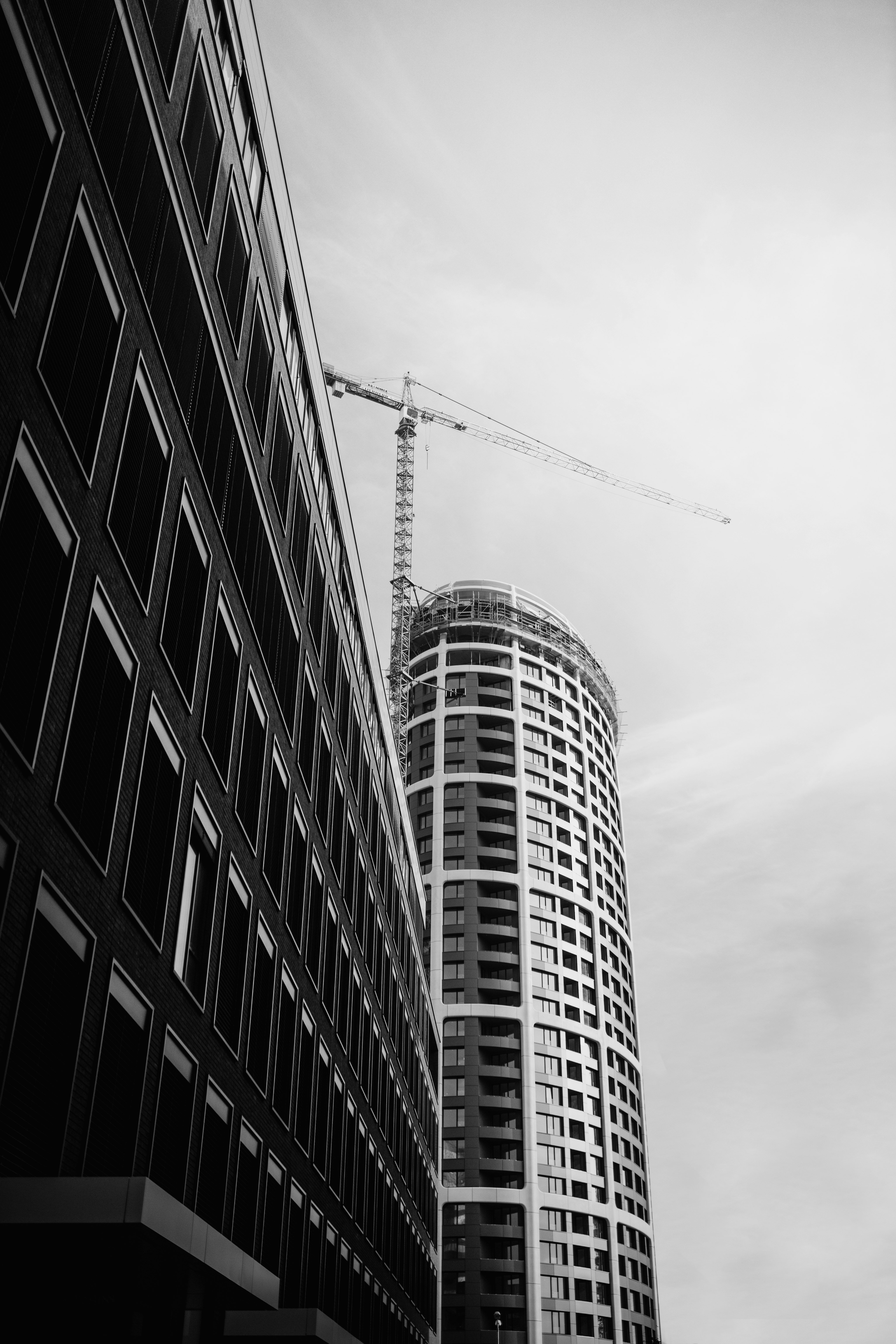 white high-rise buildings